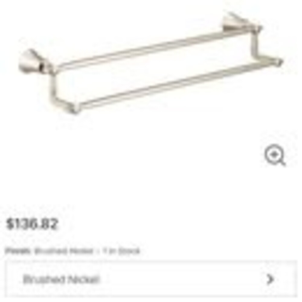 Moen Flara YB0322BN 24 in Bathroom Towel Bar Brushed Nickel